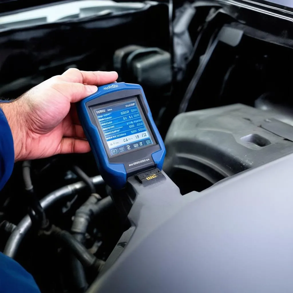 OBD Scanner in Use